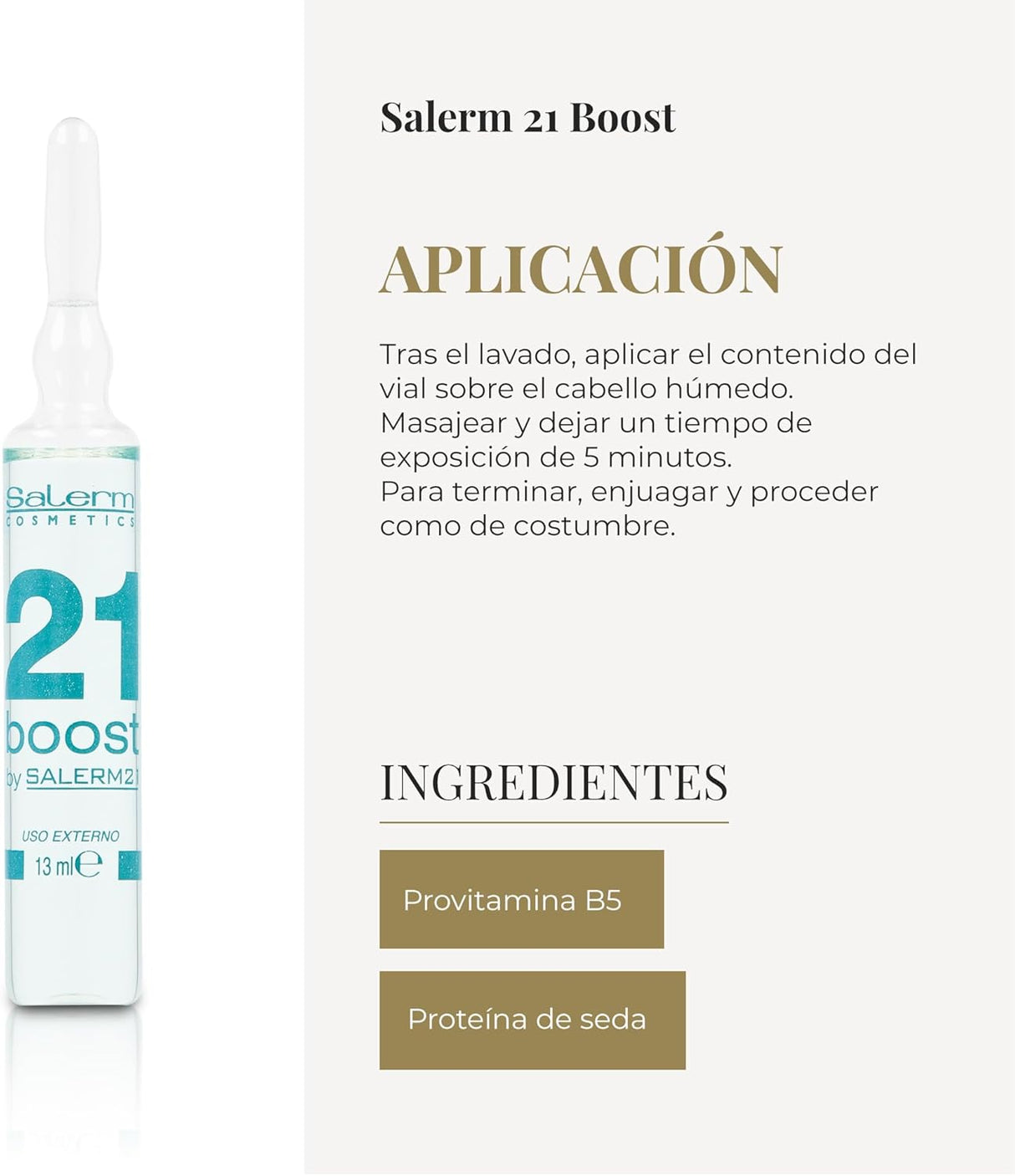 SALERM | Salerm 21 Boost Mascarilla Reparadora Intensiva - 8 ud