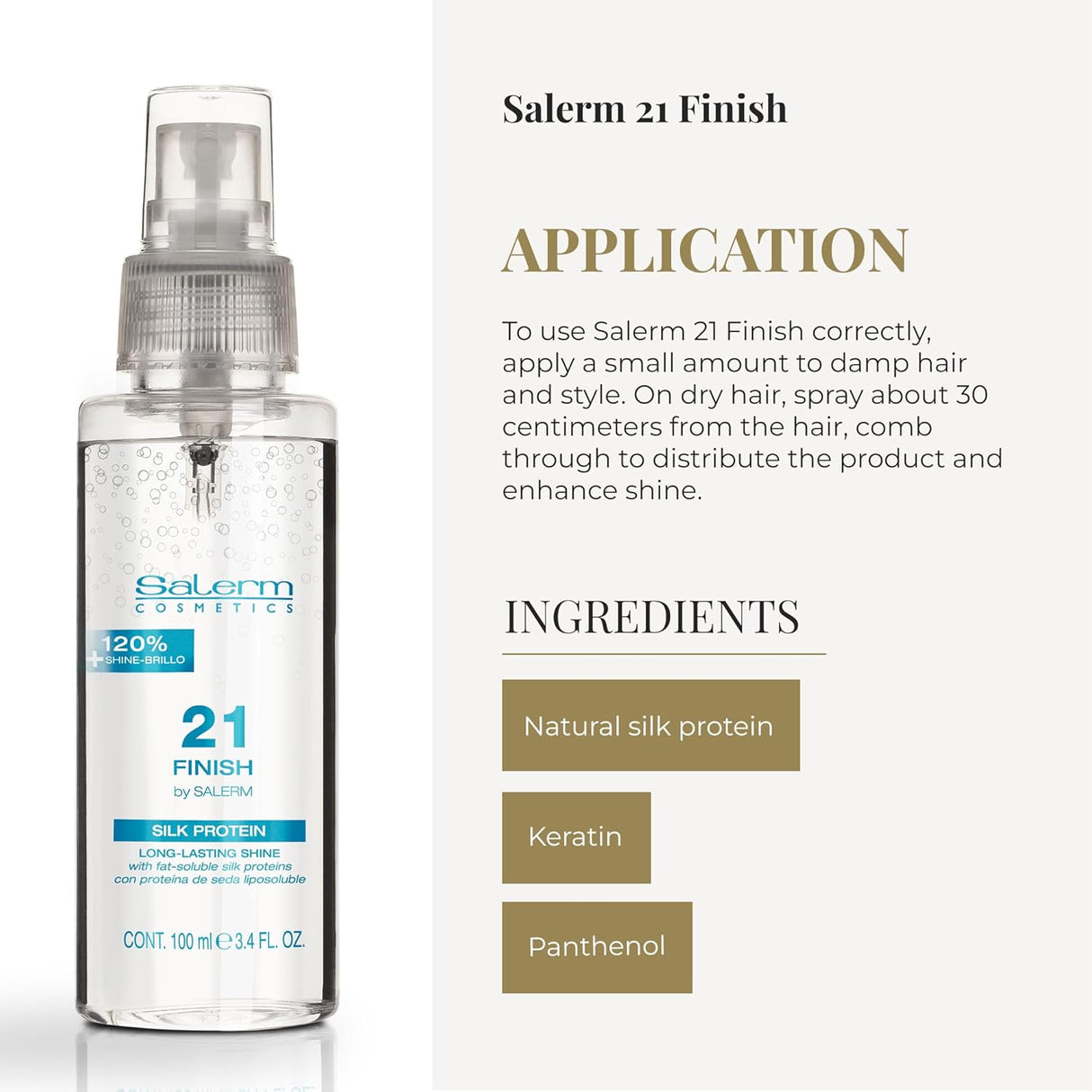 SALERM | Salerm 21 Finish Spray Brillo - 100ml