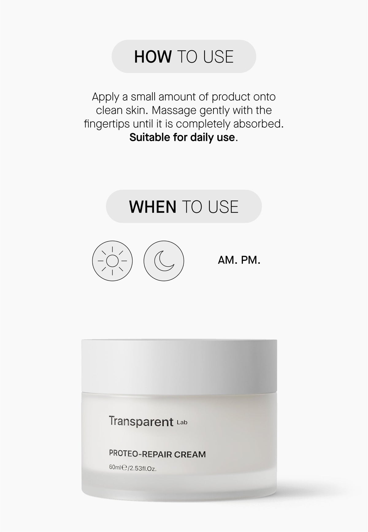TRANSPARENT LAB | Proteo Repair Cream - 60ml - imagen 6