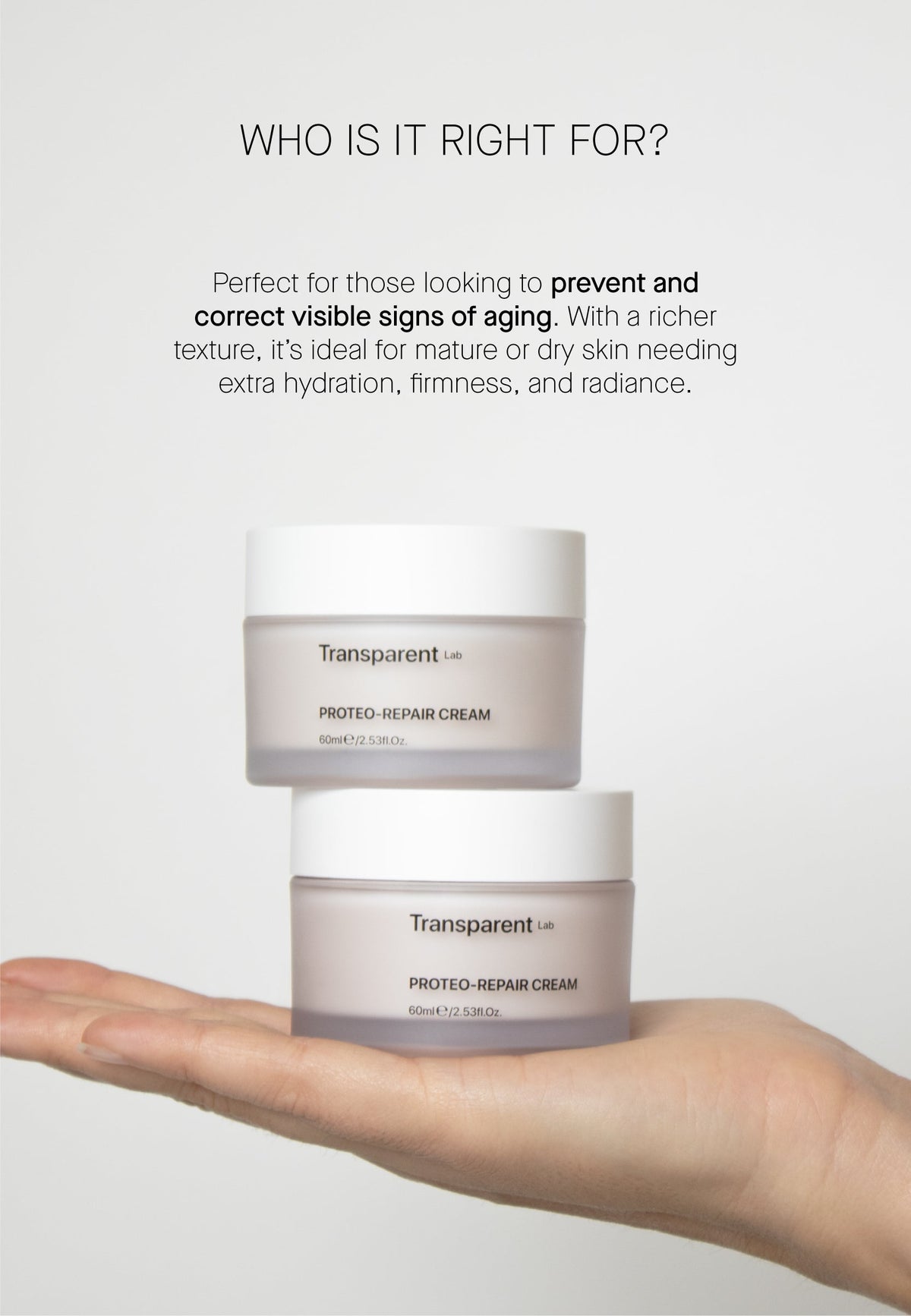 TRANSPARENT LAB | Proteo Repair Cream - 60ml - imagen 3