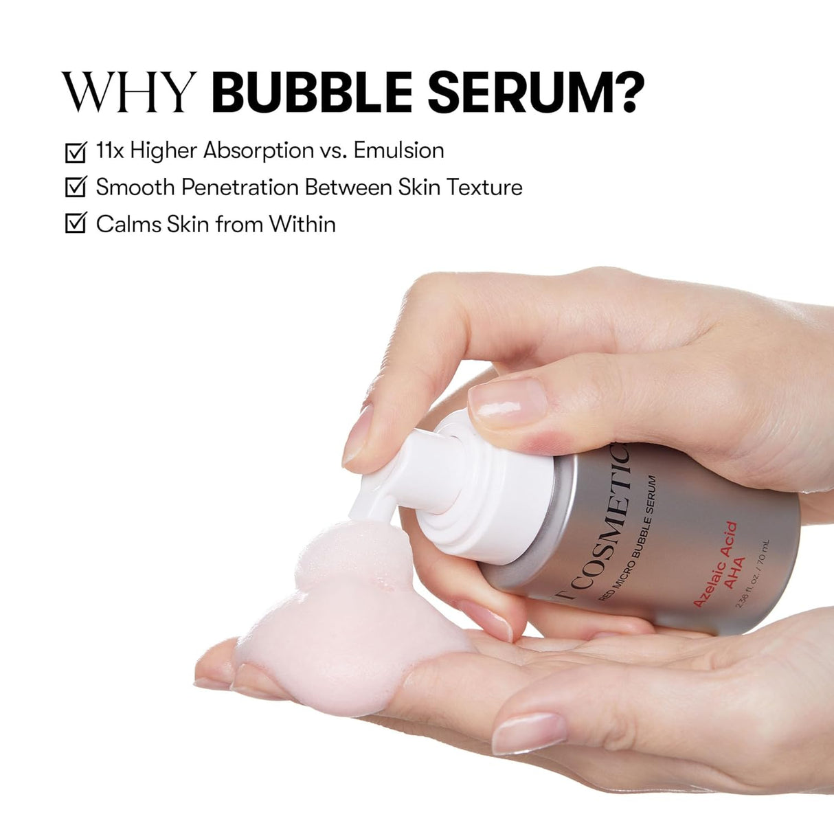 VT COSMETICS | Azelaic Acid AZ AHA Red Micro Bubble Serum - 70ml