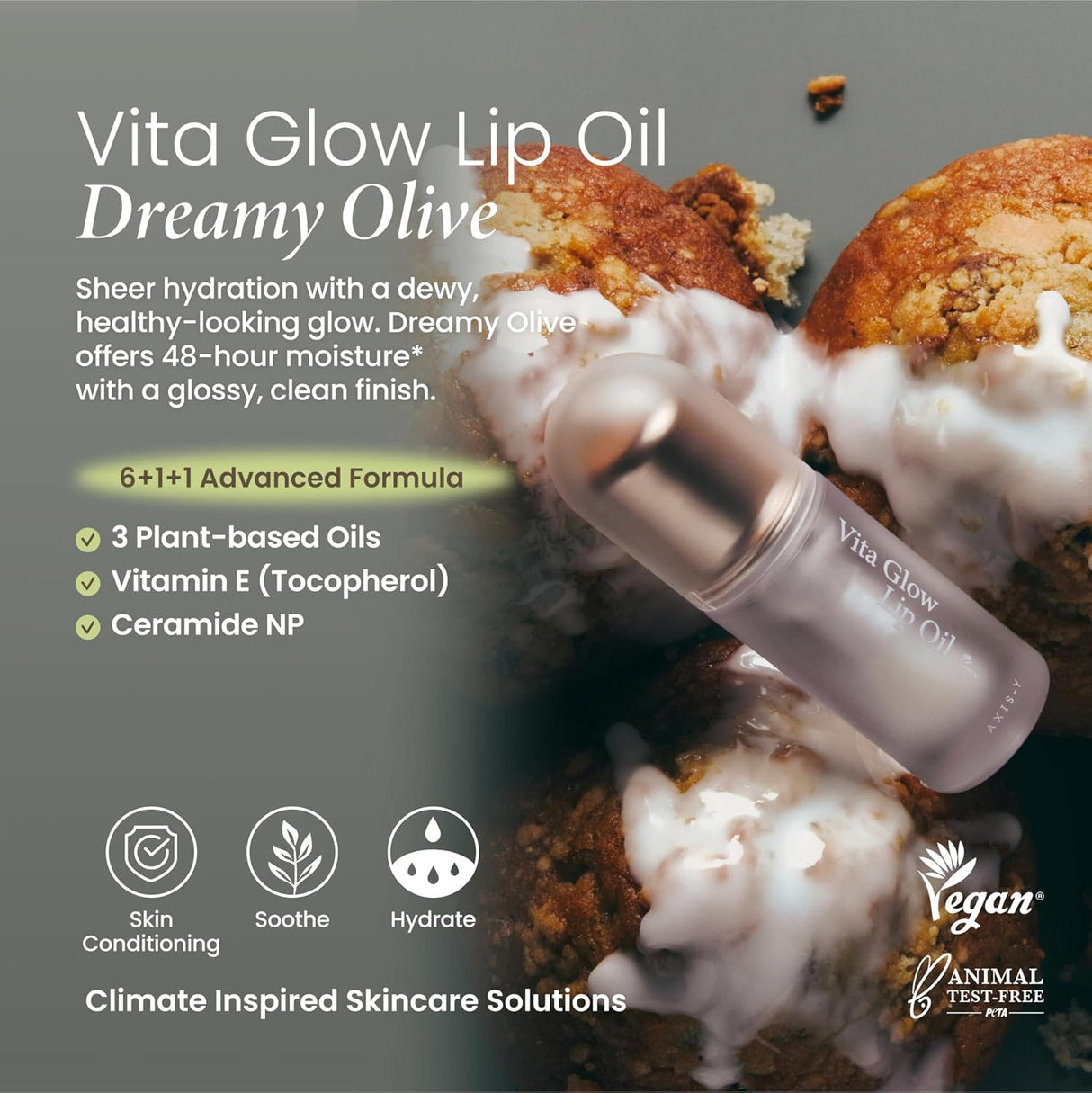 AXIS-Y | Vita Glow Lip Oil – Dreamy Olive - 4.5gr