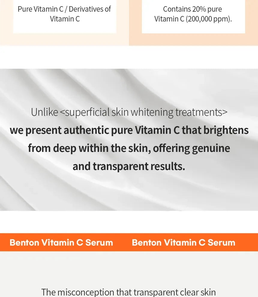 BENTON | Vitamin C Serum 20% - 30ml - InternationalCosmetic