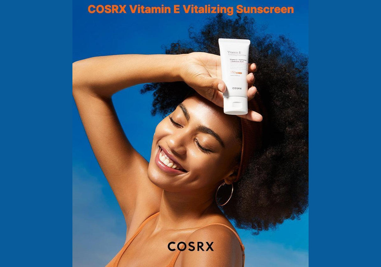 COSRX | Vitamin E Vitalizing Sunscreen Protector Solar SPF50+ - InternationalCosmetic