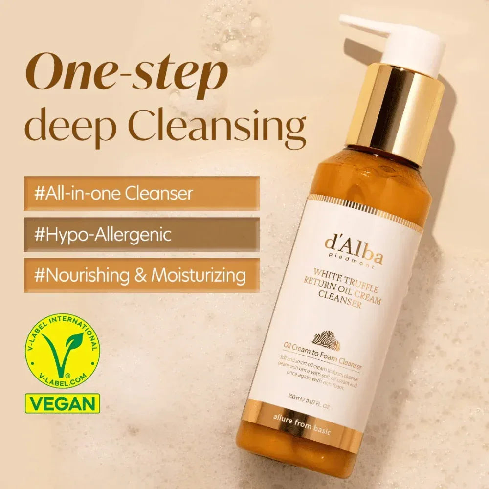 D'ALBA| White Truffle Return Oil Cream Cleanser Mini - 65ml - InternationalCosmetic