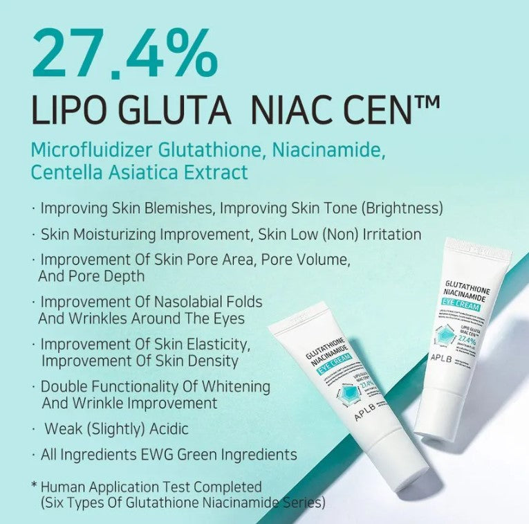 APLB | Glutathione Niacinamide Eye Cream - 20ml