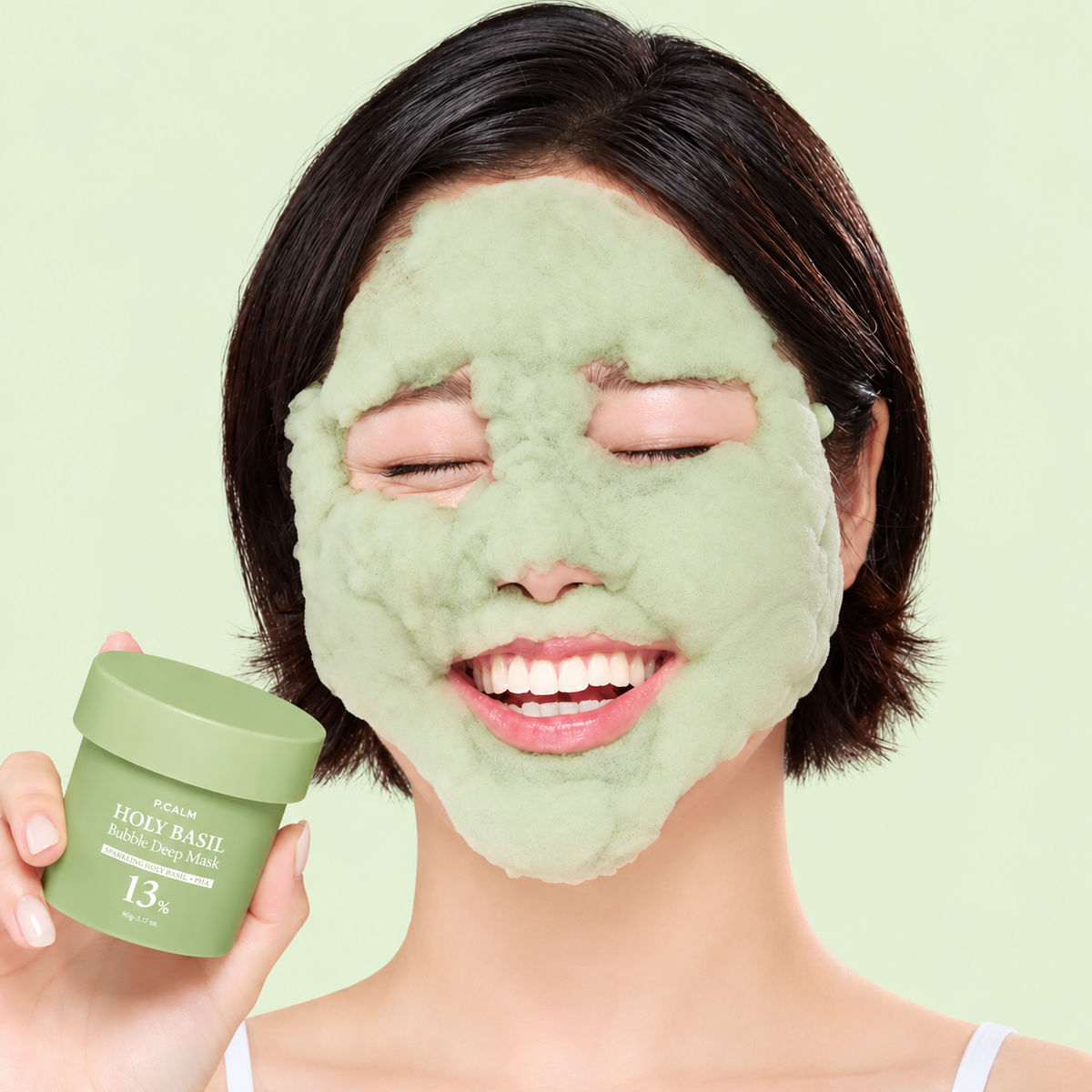 P.CALM | Holy Basil Bubble Deep Mask - 90 gr