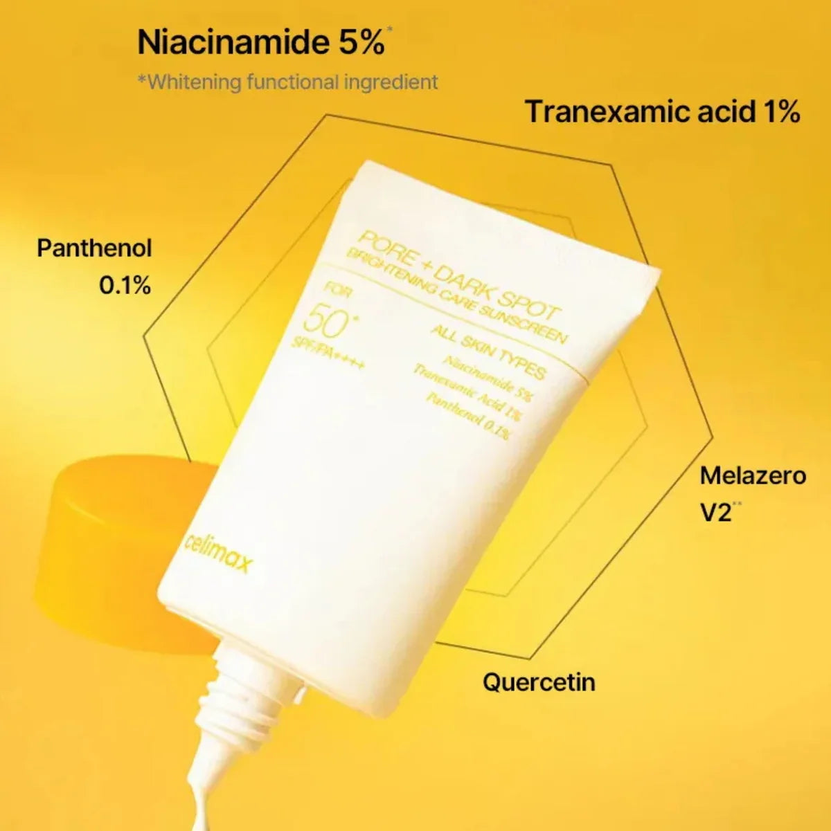 CELIMAX | Pore + Dark Spot Brightening Care Sunscreen SPF50 PA++++ - 50ml