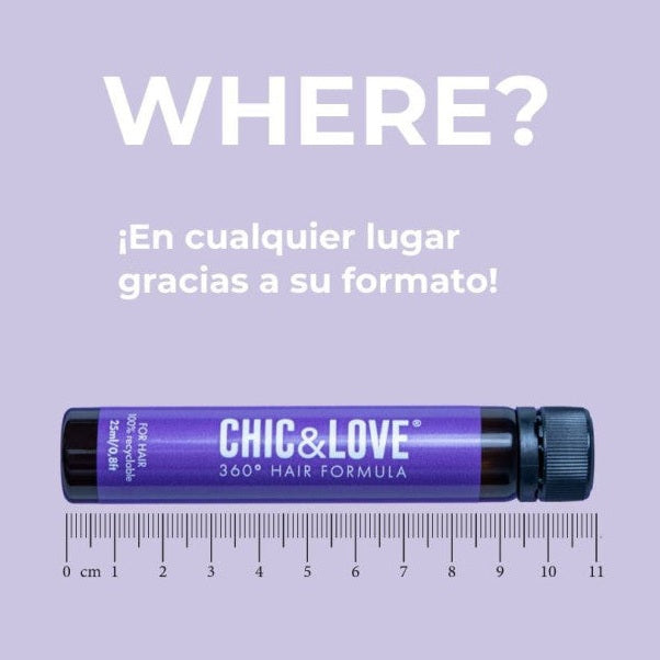 CHIC & LOVE | 360º Hair Formula Forte Elixir Cabello - 20 viales