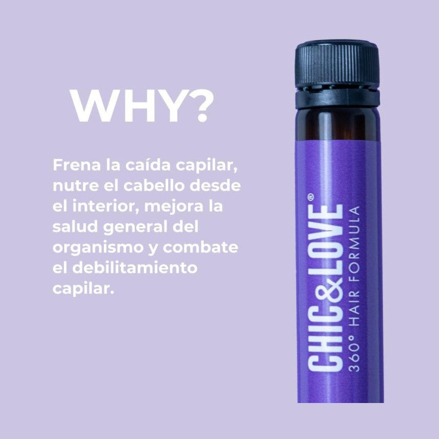 CHIC & LOVE | 360º Hair Formula Forte Elixir Cabello - 20 viales