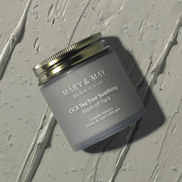 MARY & MAY | Cica Tea Tree Soothing Wash-Off Pack - InternationalCosmetic