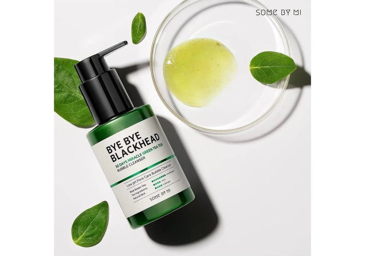 SOME BY MI | Bye Bye Blackhead 30 Days Miracle Green Tea Tox Bubble Cleanser - 120ml - InternationalCosmetic