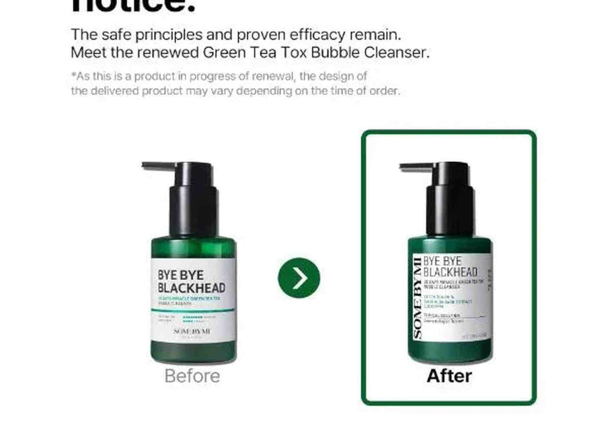 SOME BY MI | Bye Bye Blackhead 30 Days Miracle Green Tea Tox Bubble Cleanser - 120ml - InternationalCosmetic