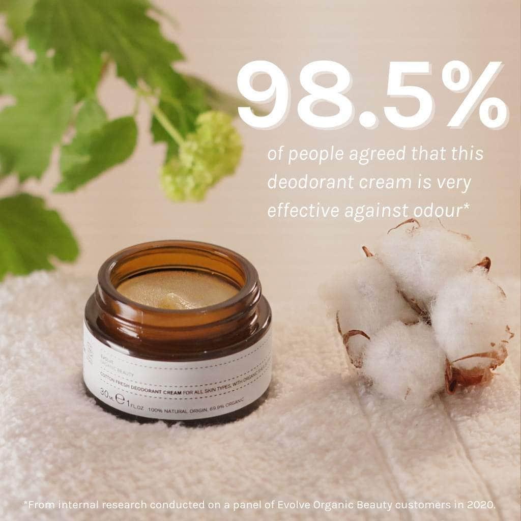 EVOLVE | Cotton Fresh Deodorant Cream - 30ml - InternationalCosmetic