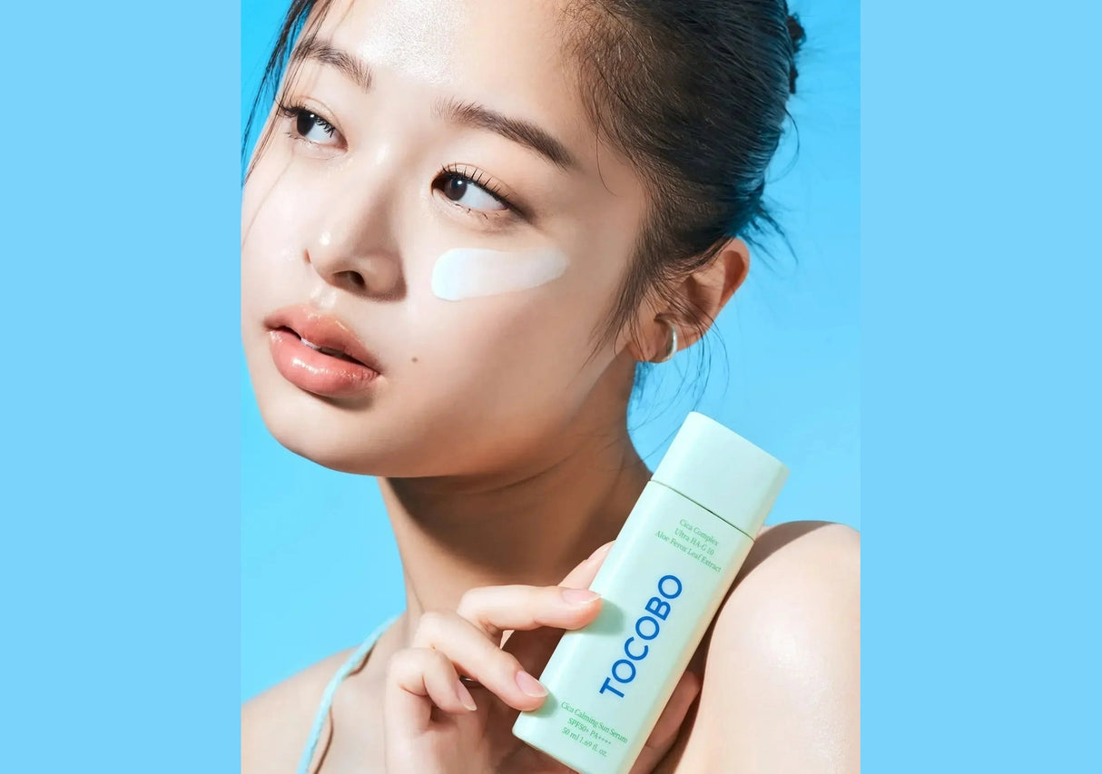 TOCOBO | CICA Calming Sun Serum SPF50 Mini + Llavero - 10 ml - InternationalCosmetic