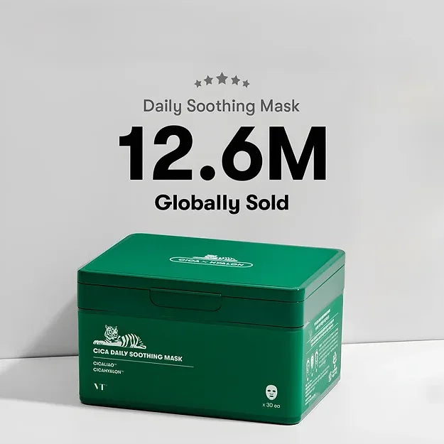 VT COSMETICS | CICA Daily Soothing Mask - 30ud - InternationalCosmetic