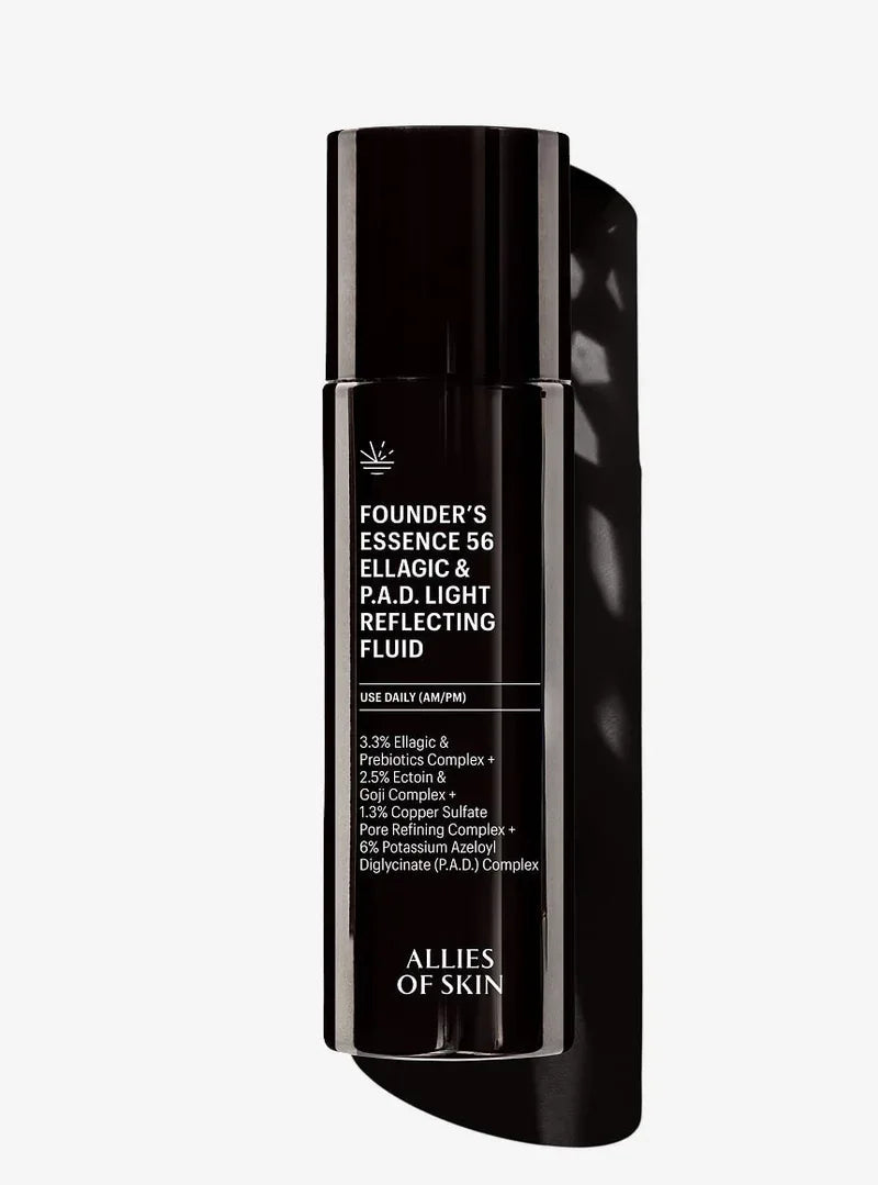 ALLIES OF SKIN | Founder’s Essence 56 Ellagic & P.A.D. Light Reflecting Fluid - 100ml - InternationalCosmetic