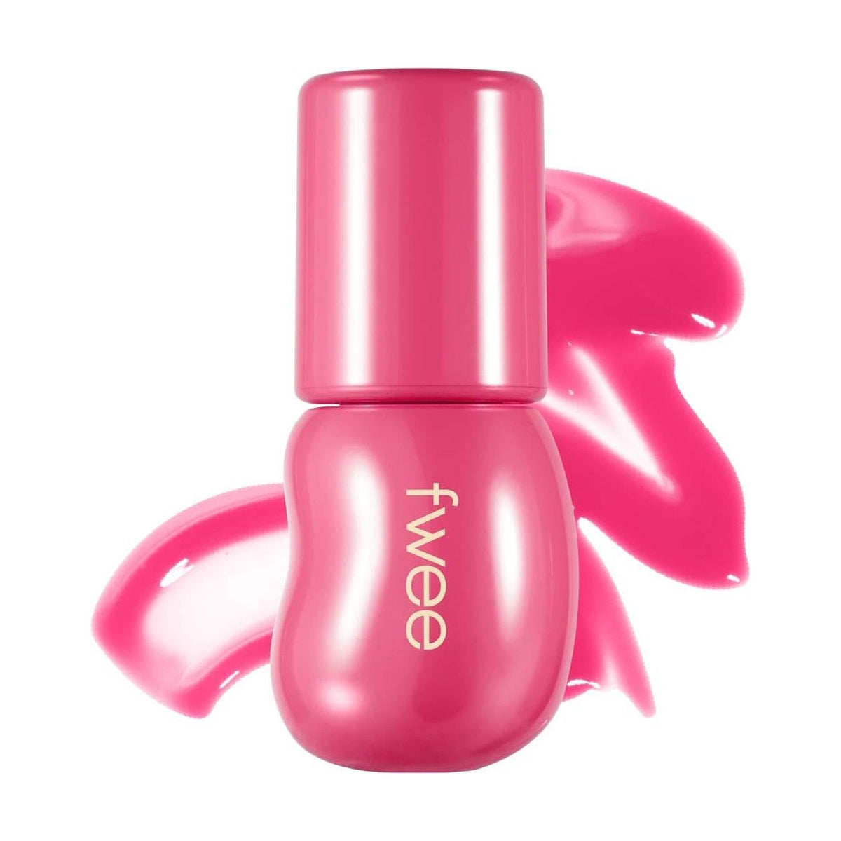 FWEE Fwee 3D Voluming Gloss 70%: formato B03 Candy 70%, detalle del envase y de la presentación; maquillaje de color y acabado modulable