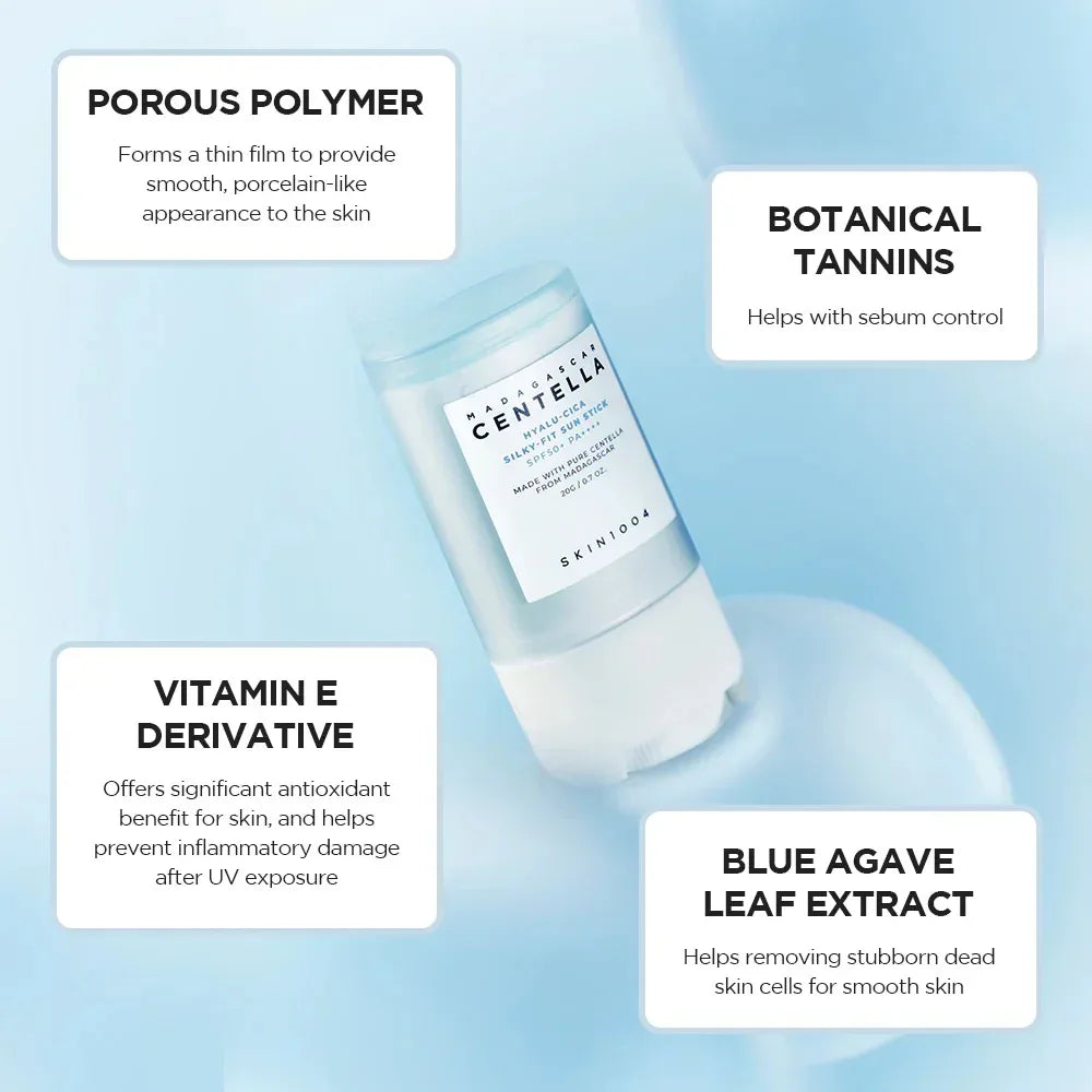 SKIN 1004 | Formato Viaje - Madagascar Centella Hyalu-Cica Silky-Fit Sun Stick SPF 50+ - 7gr - InternationalCosmetic