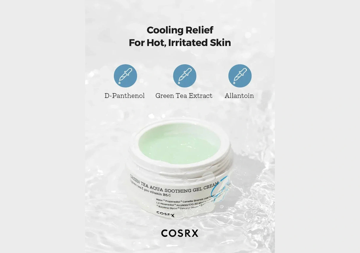 COSRX | Green Tea Aqua Soothing Gel Cream - 50ml - InternationalCosmetic