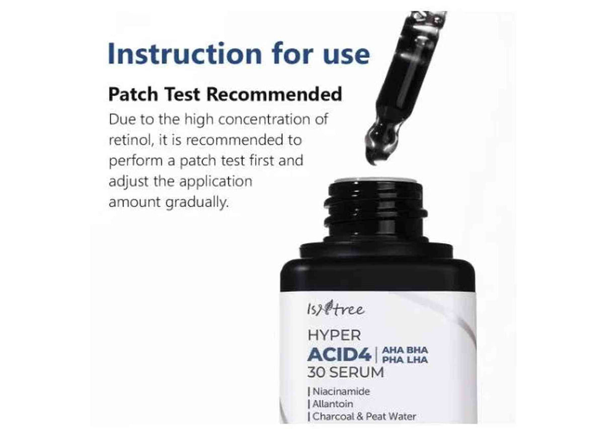 ISNTREE | Hyper Acid4 30 Serum AHA / BHA / PHA / LHA - 20ml - InternationalCosmetic
