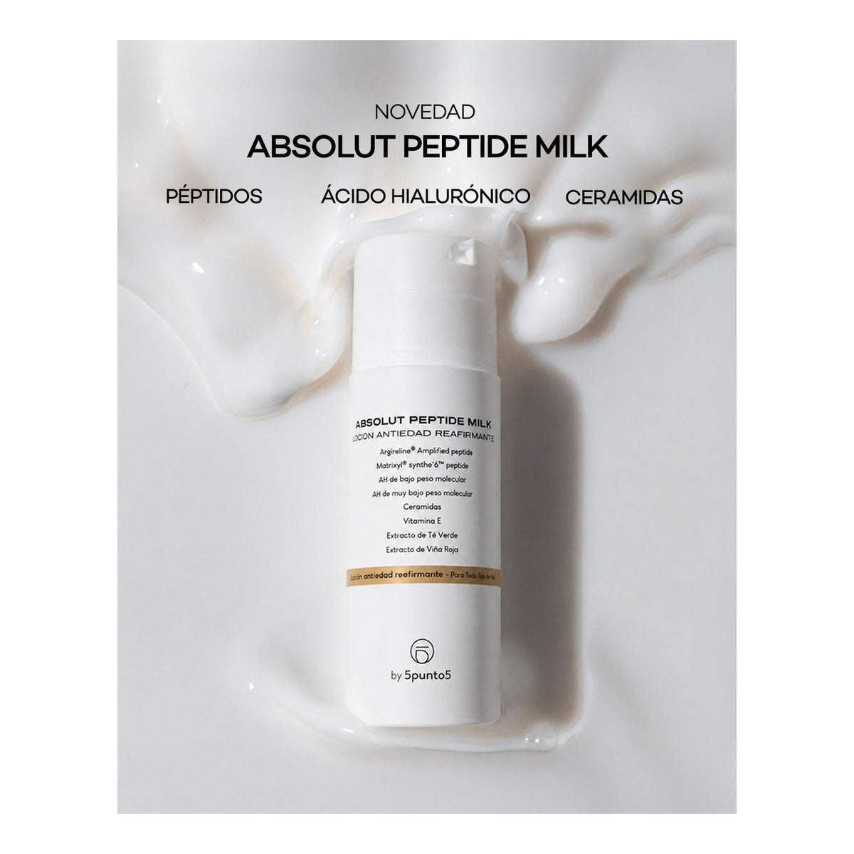 5PUNTO5 | Absolut Peptide Milk - 125ml - Detalle oficial