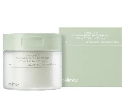 CELIMAX | Ji Woo Gae Cica BHA Blemish Toner Pad - 60ud - InternationalCosmetic