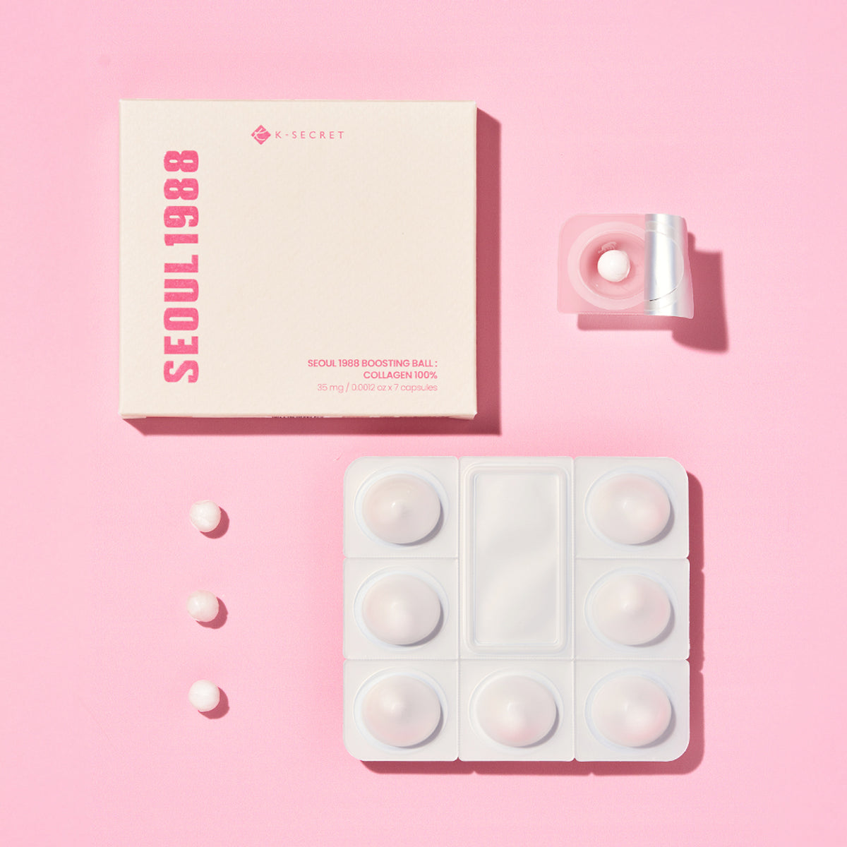 K-SECRET | Seoul 1988 Retinal Serum Duo + Collagen Balls - 2x30ml + 7x35mg
