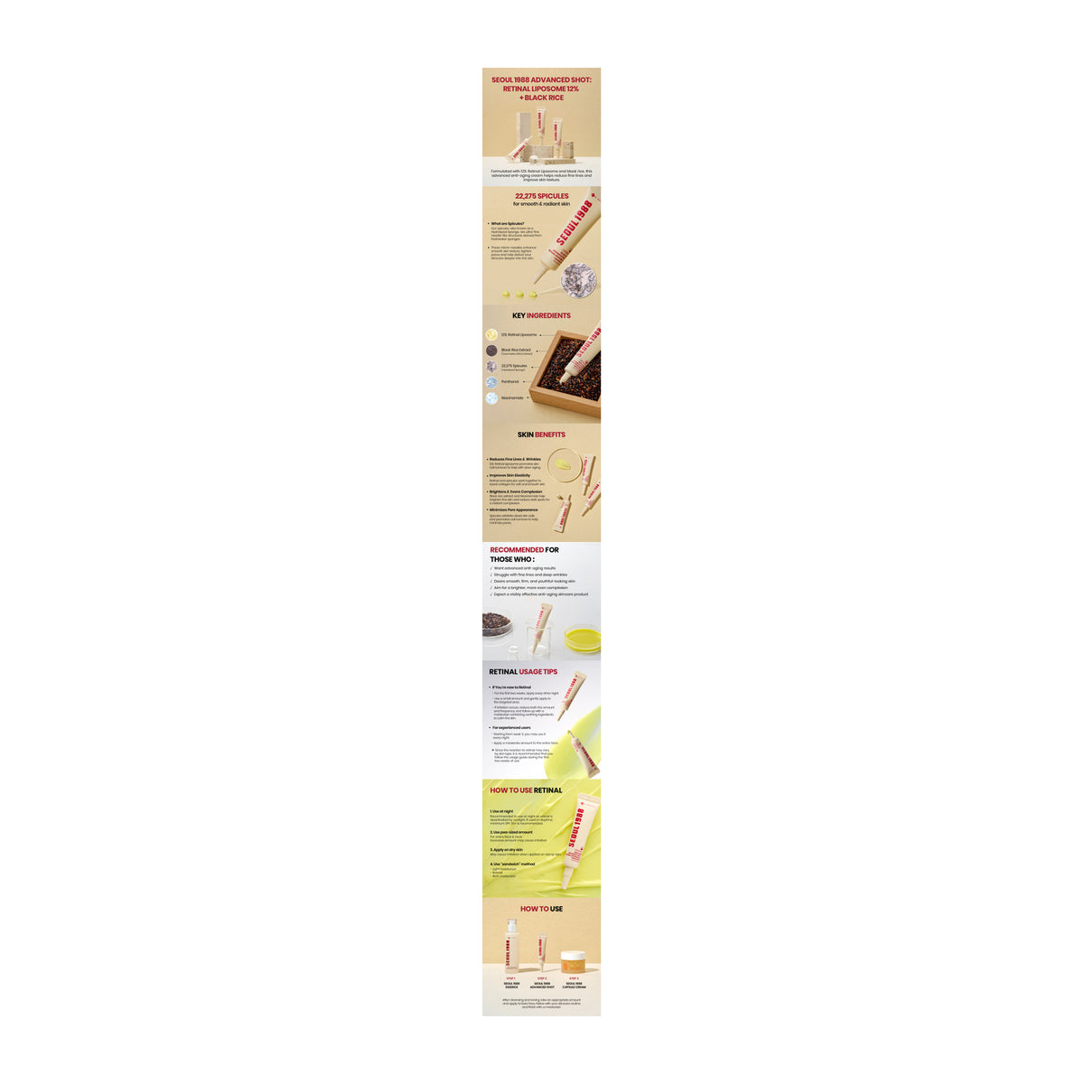 K-SECRET | SEOUL 1988 Advanced Shot : Retinal Liposome 12% + Black Rice