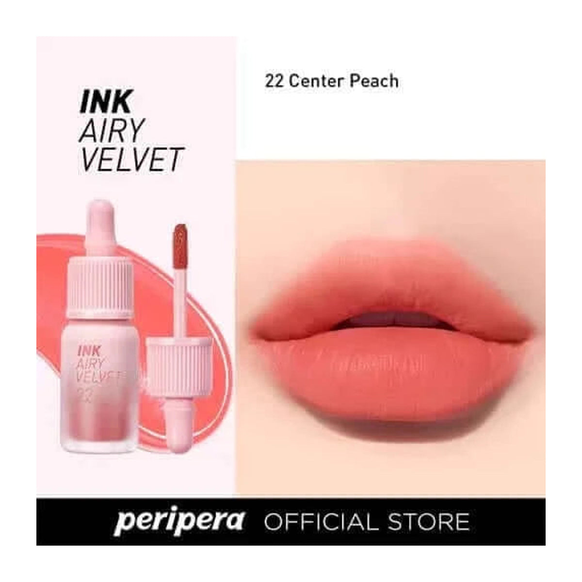 PERIPERA | Ink Airy Velvet 022 Center Peach - 4g