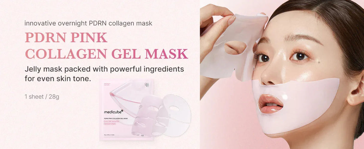 MEDICUBE | Salmon PDRN Pink Collagen Mask - 4 uds - InternationalCosmetic