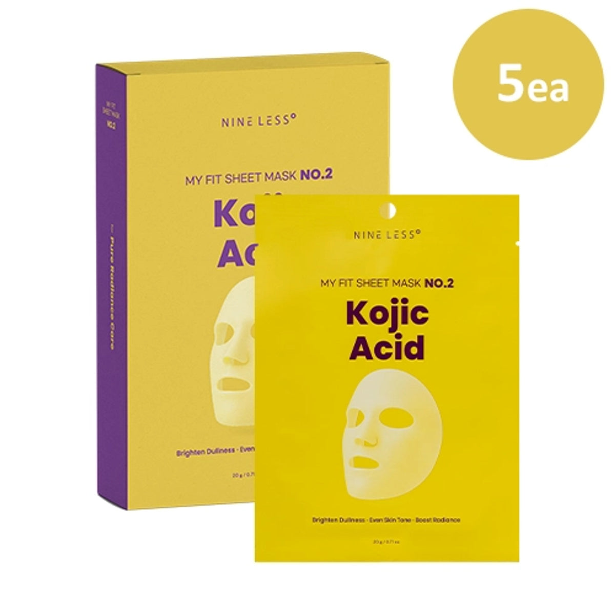 NINELESS | My Fit Sheet Mask No.2 Kojic Acid