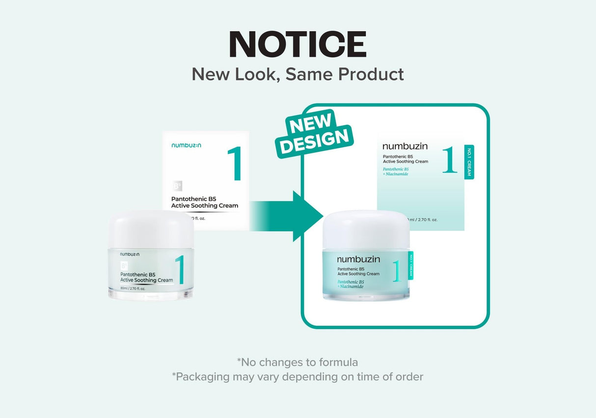 NUMBUZIN | No.1 Pantothenic B5 Active Soothing Cream - 80ml