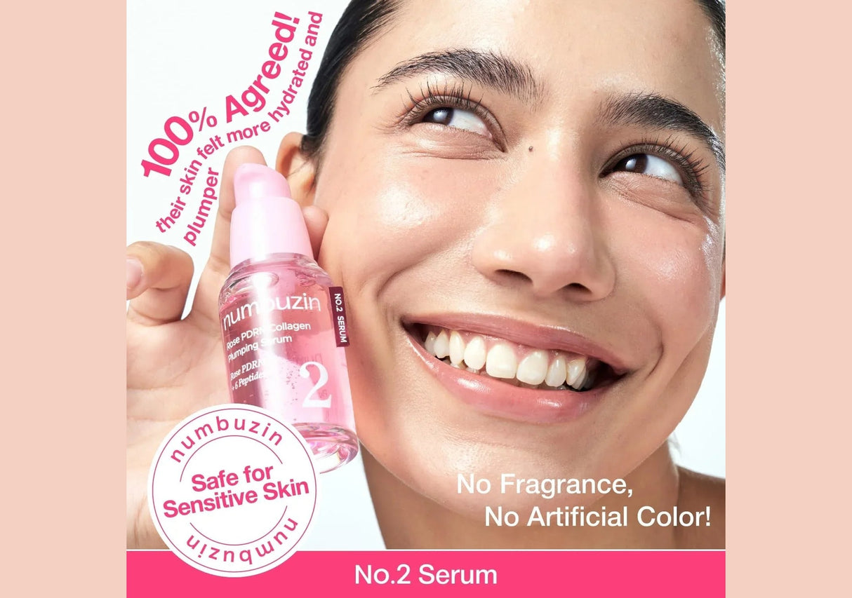 NUMBUZIN | No.2 Rose PDRN Collagen Plumping Serum - 30ml - InternationalCosmetic