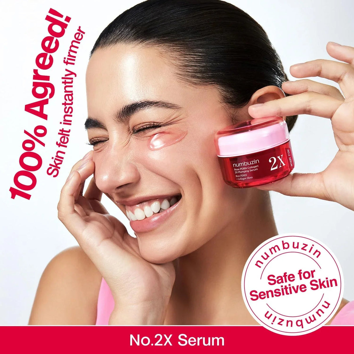 NUMBUZIN | No.2 Rose PDRN Collagen 2X Plumping Serum - 30ml - InternationalCosmetic