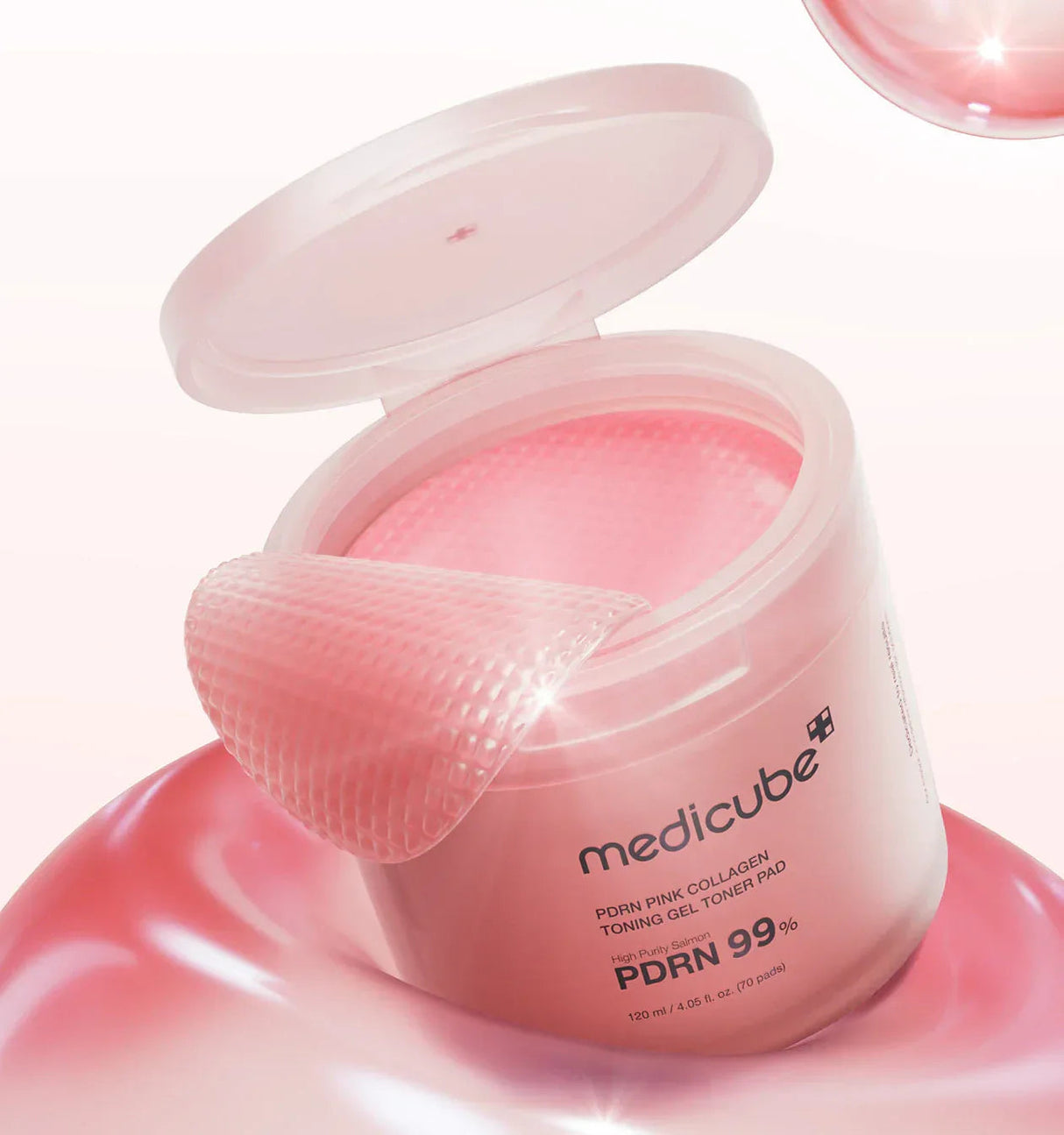 MEDICUBE | PDRN Pink Collagen Toning Gel Toner Pad - InternationalCosmetic