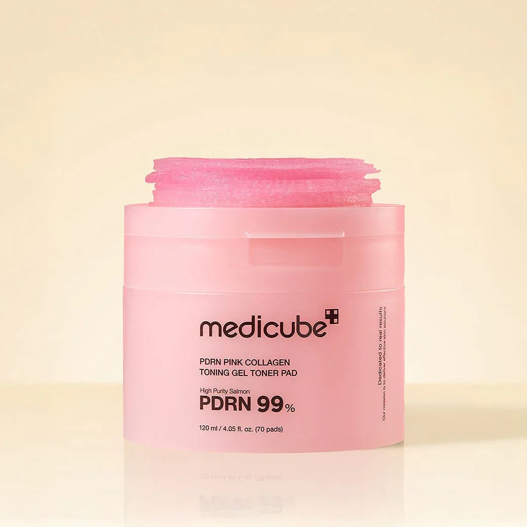 MEDICUBE | PDRN Pink Collagen Toning Gel Toner Pad - InternationalCosmetic