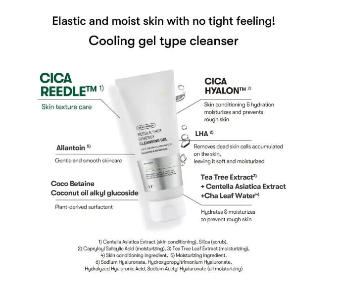 VT COSMETICS | Reedle Shot Synergy Cleansing Gel - 150 ml - InternationalCosmetic