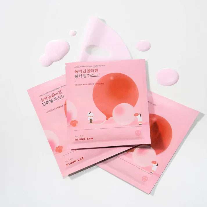 ROUND LAB | Camellia Deep Collagen Firming Gel Mask - InternationalCosmetic