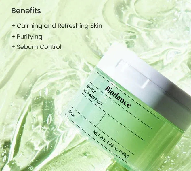 BIODANCE | Sea Kelp Gel Toner Pads - 60ud - InternationalCosmetic