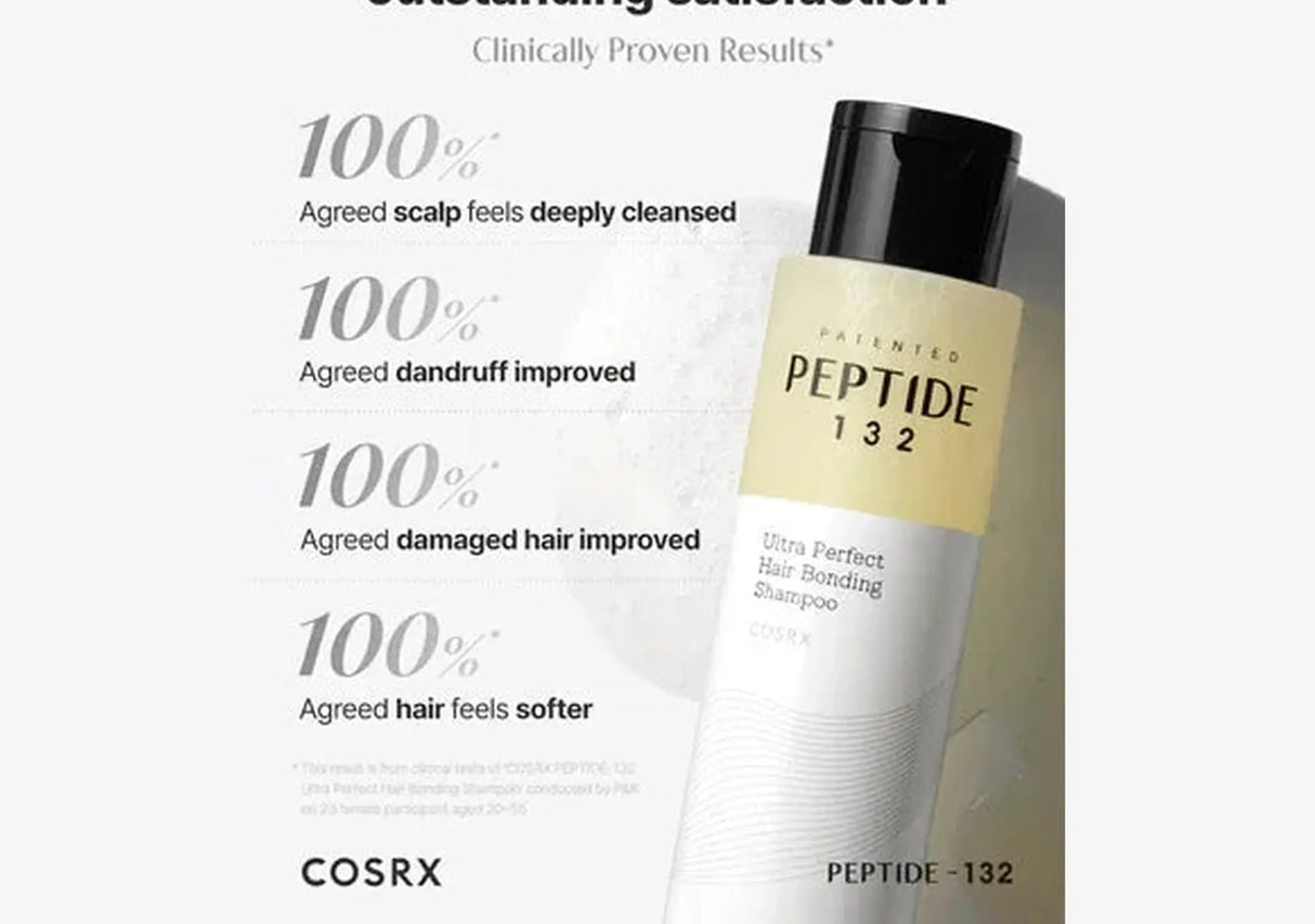 COSRX | Peptide‑132 Ultra Perfect Hair Bonding Shampoo - 200ml - InternationalCosmetic