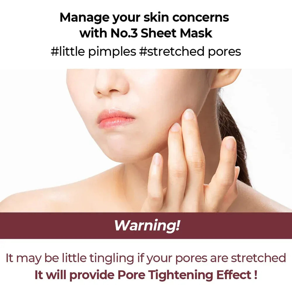 NUMBUZIN | No.3 Tingle-Pore Softening Sheet Mask - InternationalCosmetic