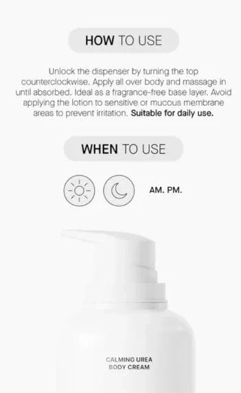 TRANSPARENT LAB | Calming Urea Body Cream - 400ml - InternationalCosmetic