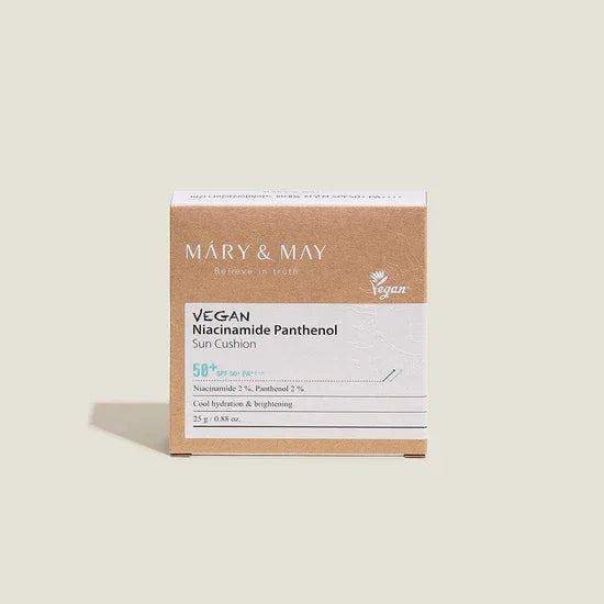 MARY & MAY | Vegan Niacinamide Panthenol Sun Cushion SPF50+ - 25 gr - InternationalCosmetic