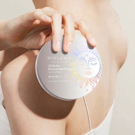 MARY & MAY | Vegan Niacinamide Panthenol Sun Cushion SPF50+ - 25 gr - InternationalCosmetic