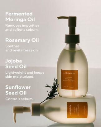AROMATICA | Vitalizing Rosemary Cleansing Oil - 200ml - InternationalCosmetic