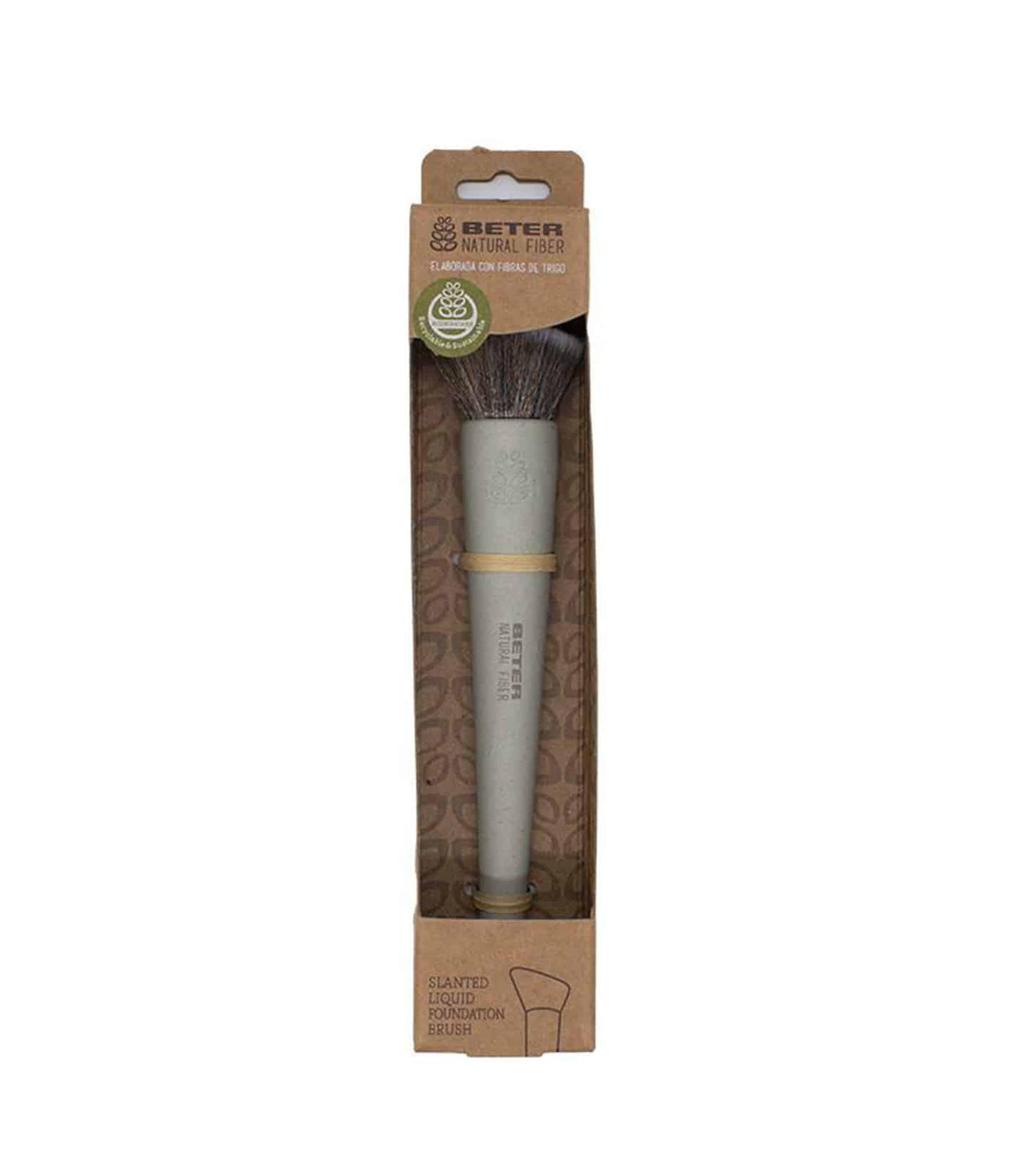 BETER | Brocha Angulada Maquillaje Fluido Natural Fiber - InternationalCosmetic