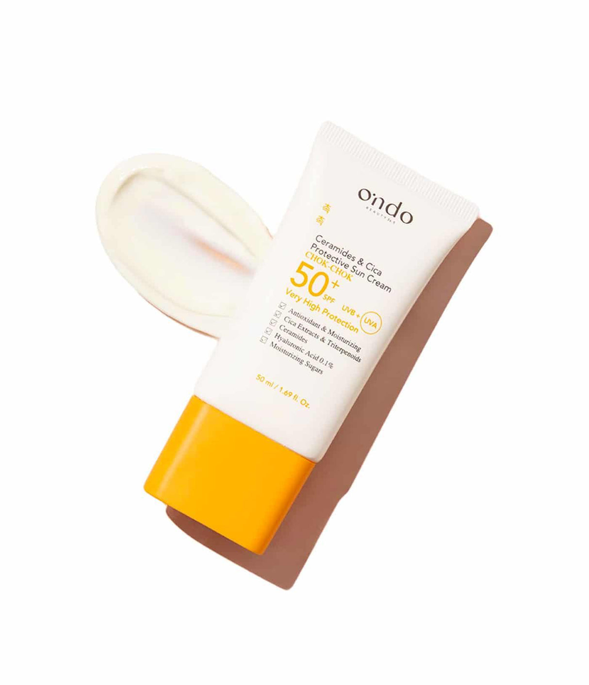 ONDO BEAUTY | Ceramides & CICA Protective Sun Cream SPF50+ - 50 ml - InternationalCosmetic