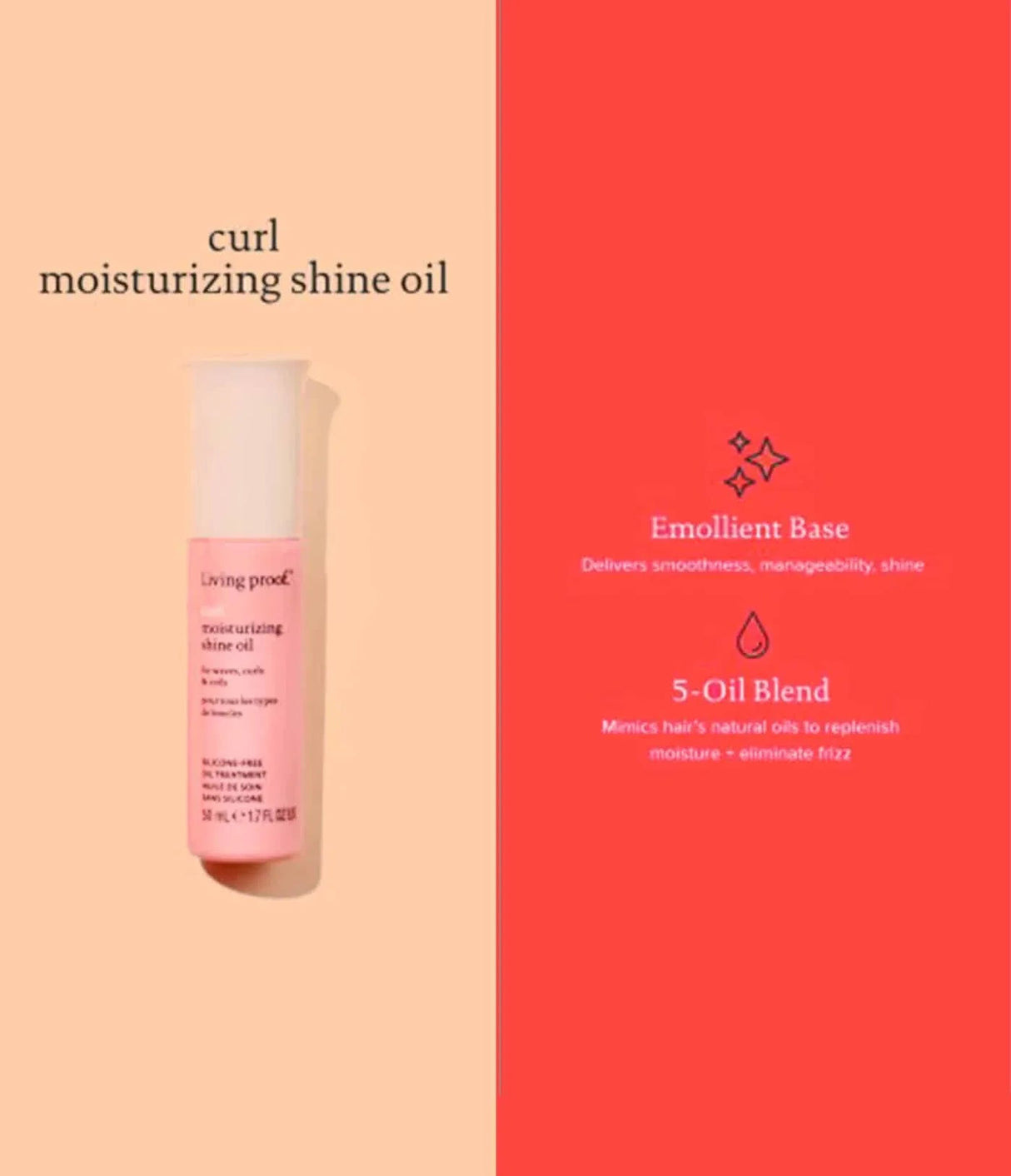 LIVING PROOF | Curl Moisturizing Shine Oil - 50ml - InternationalCosmetic