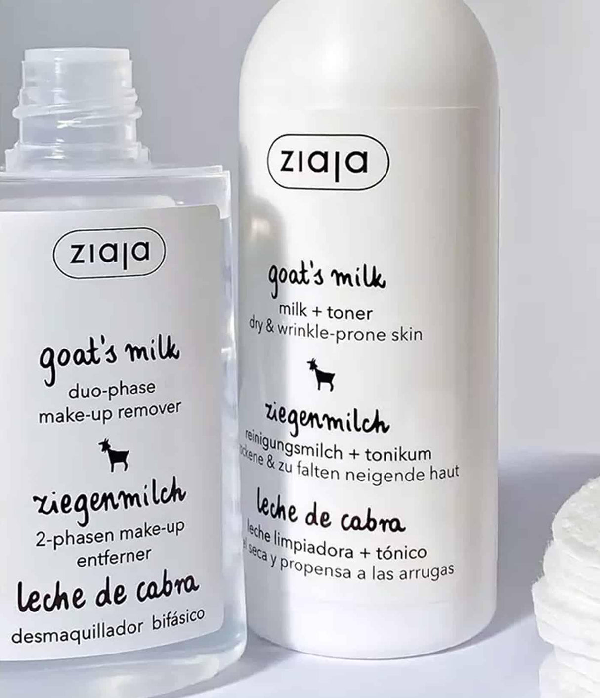 ZIAJA | Goat's Milk Duo-Phase Make-Up Remover - 120ml - InternationalCosmetic